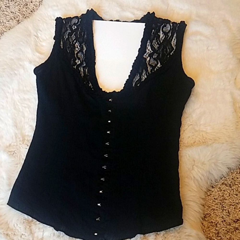 Black Lace Top